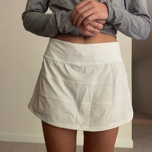 White lululemon tennis skirt